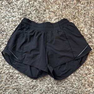 Black Lululemon Hotty Hot Shorts